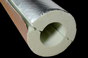 COQUILLE PU 32 Kg/M3 +REV.ALU 12-30mm LONGUEUR 1.2M